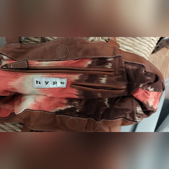 Hype Boho Leather Tote Bag / EUC - Picture 4 of 8